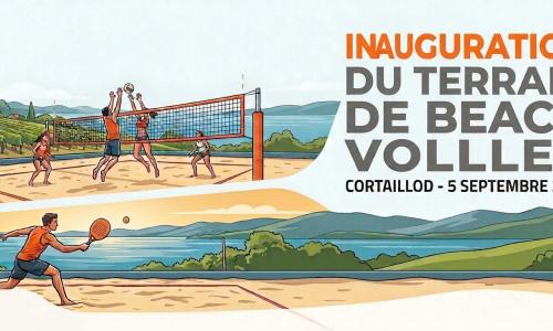 Inauguration du terrain de Beach Volley à Cortaillod