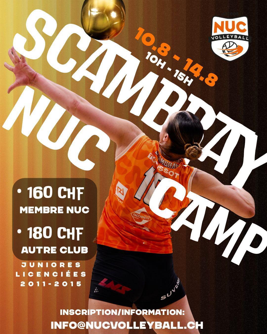 Camp d'été du NUC avec Tia Scambray